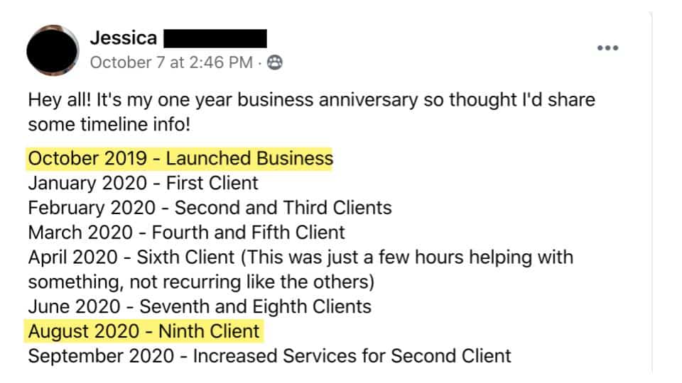 Jessica Bookkeeper Launch testimonial